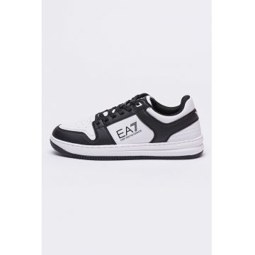 Pantofi sport de piele ecologica cu model colorblock