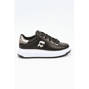 Pantofi sport din piele cu detaliu logo