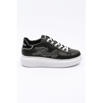 Pantofi sport din piele cu imprimeu logo