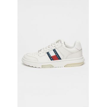 Pantofi sport din piele cu logo The Brooklyn