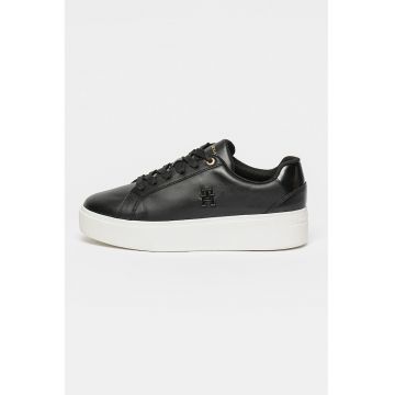 Pantofi sport din piele cu platforma Court