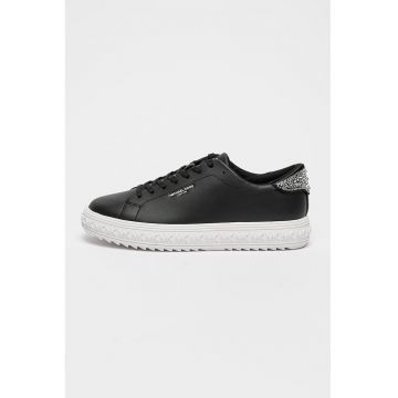 Pantofi sport din piele cu platforma si pietre Grove