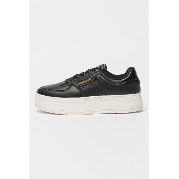 Pantofi sport din piele ecologica cu logo Brescia