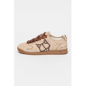 Pantofi sport din piele intoarsa cu logo Exposure
