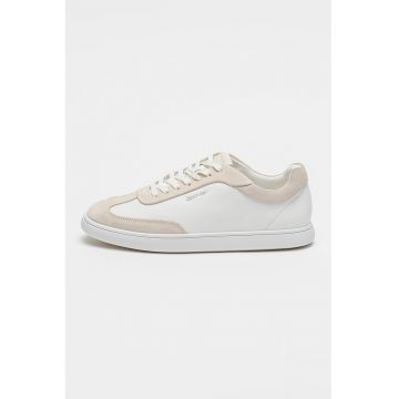 Pantofi sport din piele si garnituri din piele intoarsa