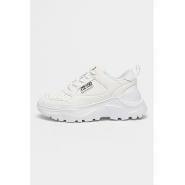 Pantofi sport din piele si piele ecologica cu sireturi