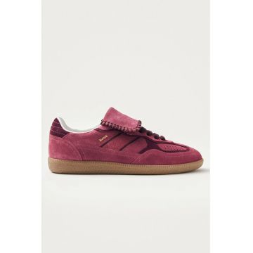 Pantofi sport low-cut de piele intoarsa