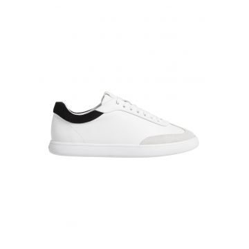 Pantofi sport low-cut din piele cu insertii de piele intoarsa