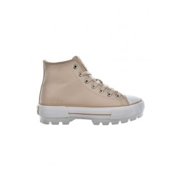 Pantofi sport mid-high de piele ecologica