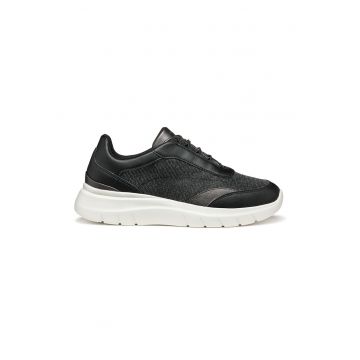 Pantofi sport cu insertii din piele ecologica