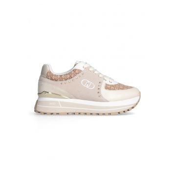 Pantofi sport cu insertii din piele intoarsa