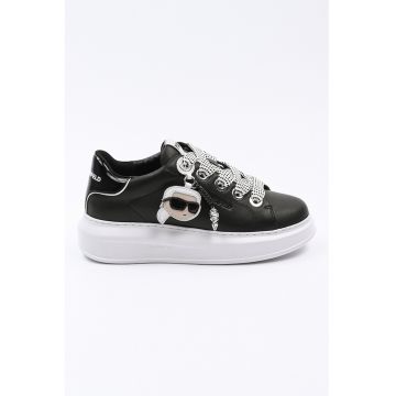 Pantofi sport din piele cu logo