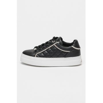 Pantofi sport din piele ecologica cu aspect matlasat