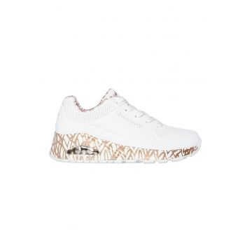 Pantofi sport din piele ecologica Uno Loving Love