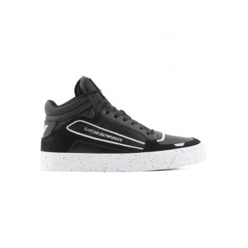 Pantofi sport  EA7 Basked Retro 27661 - Negru