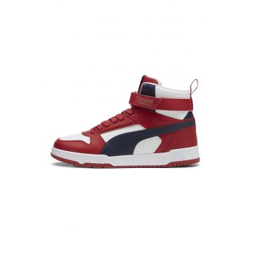 Pantofi sport high-top unisex cu insertii din piele RBD Game