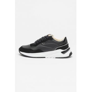 Pantofi sport uni din piele