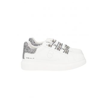 Pantofi sport wedge din piele
