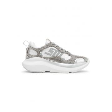 Pantofi sport cu aplicatii de strasuri