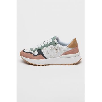 Pantofi sport cu aspect colorblock