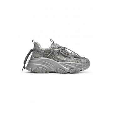 Pantofi sport cu aspect masiv si strasuri