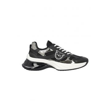 Pantofi sport cu insertii metalizate