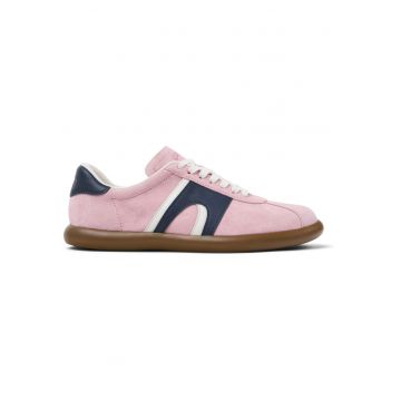 Pantofi sport de piele 27213 Pelotas Soller - Alb/Roz deschis/Bleumarin