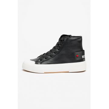 Pantofi sport de piele cu logo