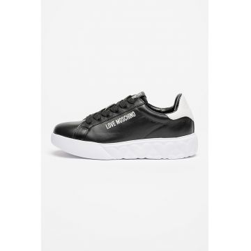 Pantofi sport de piele cu logo