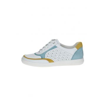 Pantofi sport de piele cu segmente perforate