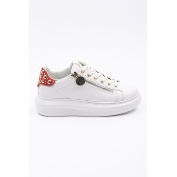 Pantofi sport de piele cu tinte