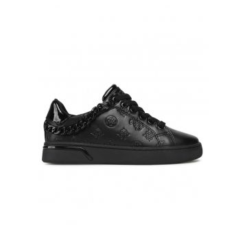 Pantofi sport de piele ecologica cu monograma stantata