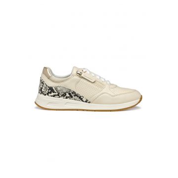 Pantofi sport de piele ecologica cu perforatii