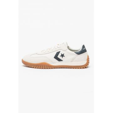 Pantofi sport de piele intoarsa cu logo