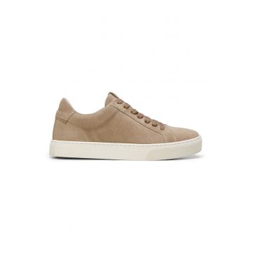Pantofi sport de piele intoarsa cu varf rotund