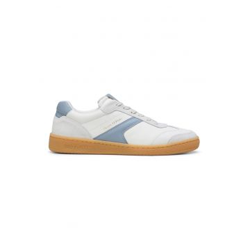 Pantofi sport de piele si piele intoarsa