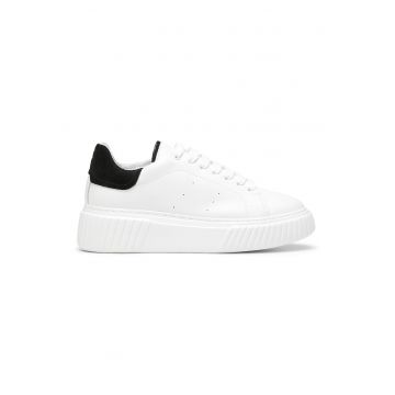 Pantofi sport de piele si piele intoarsa