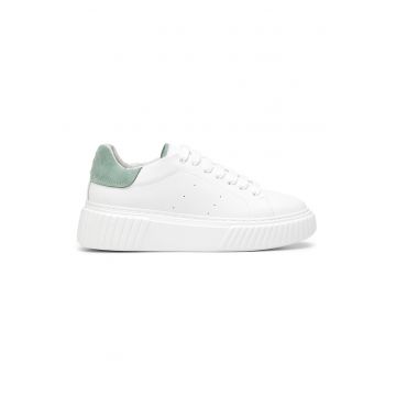 Pantofi sport de piele si piele intoarsa