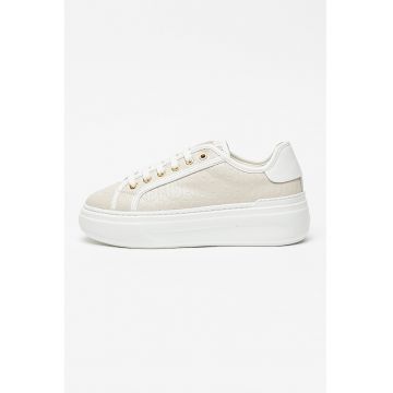 Pantofi sport din piele cu model monograma