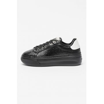 Pantofi sport din piele cu model monograma