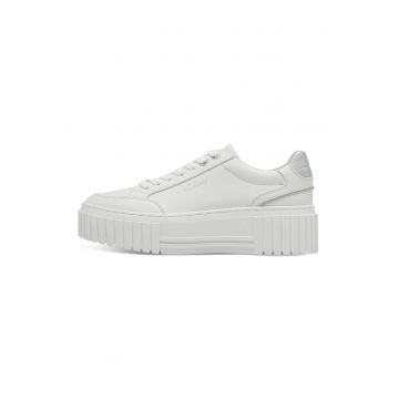 Pantofi sport din piele ecologica cu logo discret