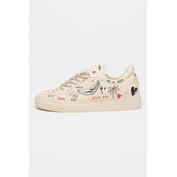 Pantofi sport din piele Fly On Love