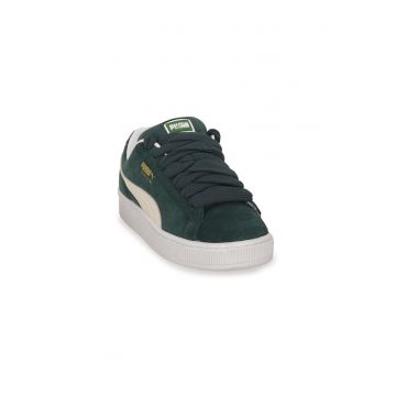 Pantofi sport din piele intoarsa cu insertii de piele