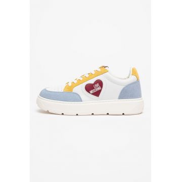 Pantofi sport flatform de piele