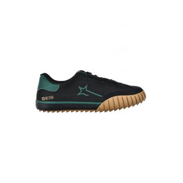 Pantofi sport low-cut cu garnituri de material sintetic