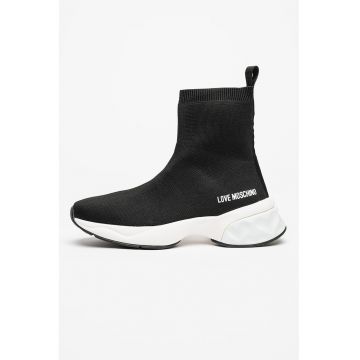 Pantofi sport slip-on de plasa tricotata