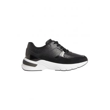 Pantofi sport wedge de piele