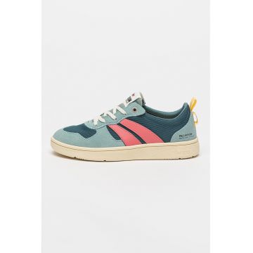 Pantofi sport cu garnituri de piele intoarsa si piele