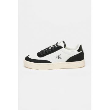 Pantofi sport cu garnituri din piele si piele intoarsa