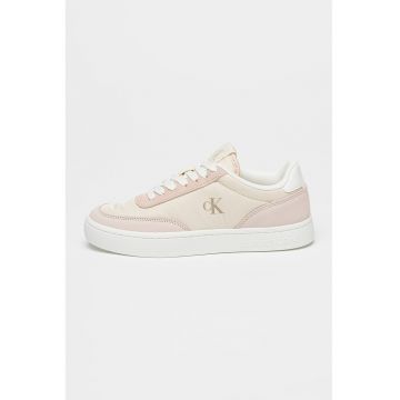 Pantofi sport cu garnituri din piele si piele intoarsa